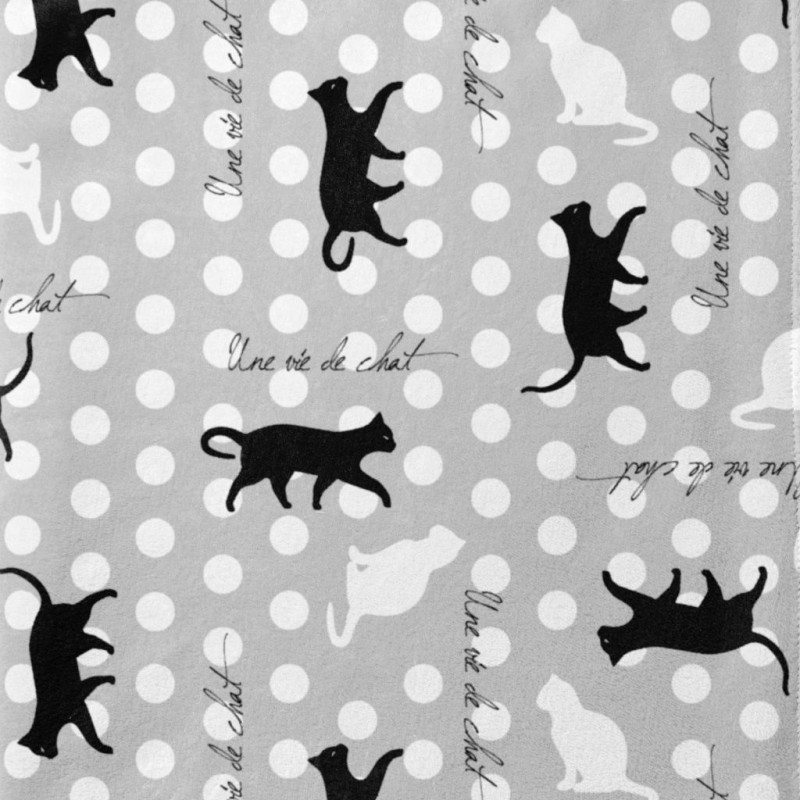 Kuschelstrick KITBLACK Grau / Schwarz